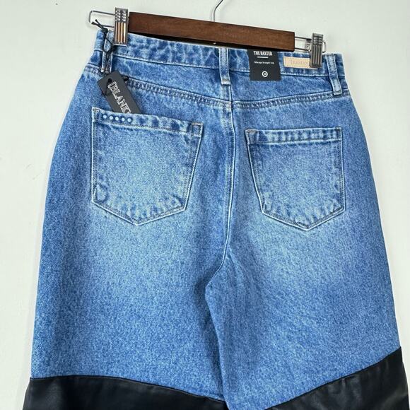 Blank NYC Blue Lights Ribcage Straight Leg The Baxter Jeans NWT Size 26 - Picture 6 of 9